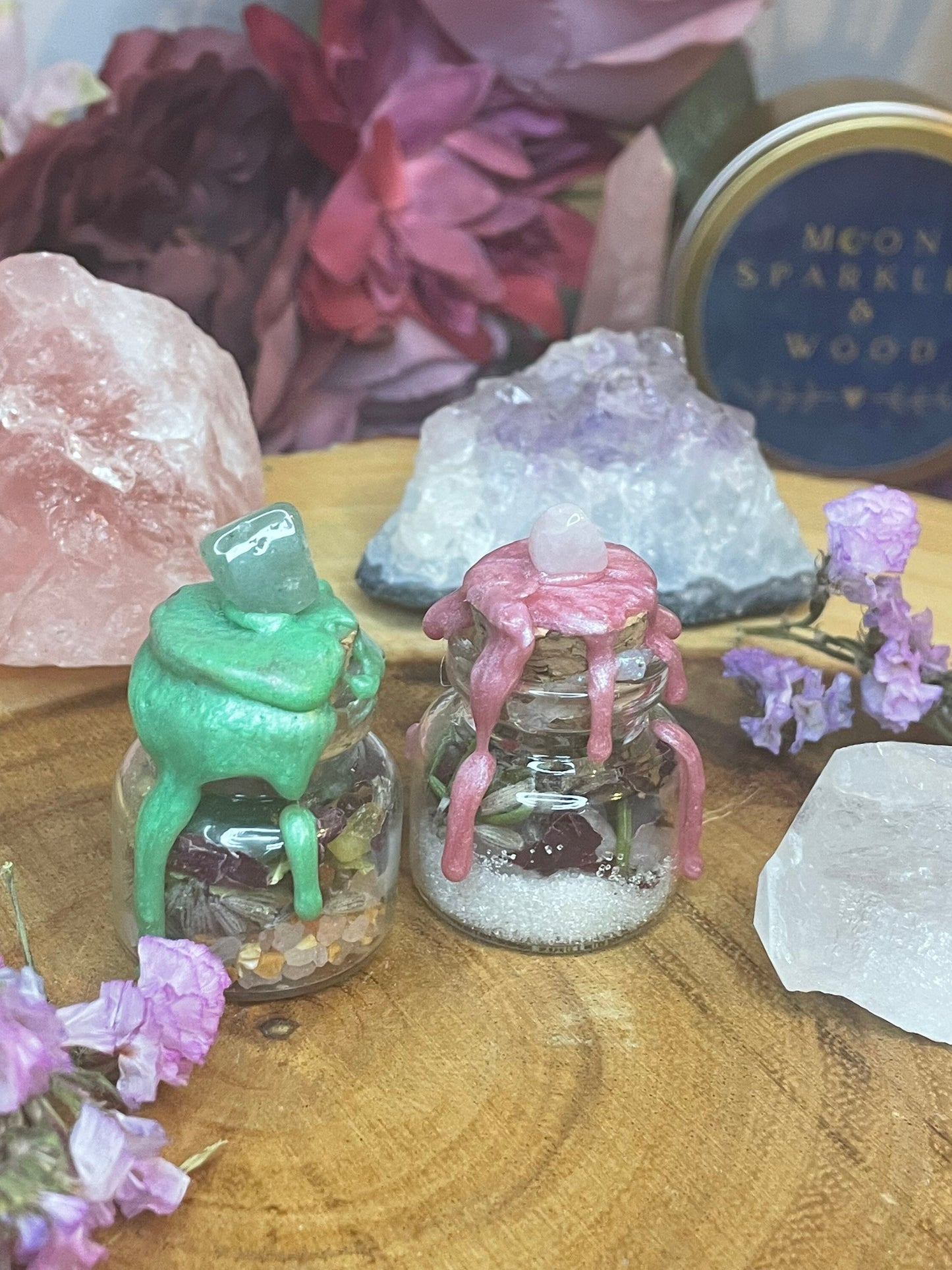 Moonlit Intentions - Keyring Jars