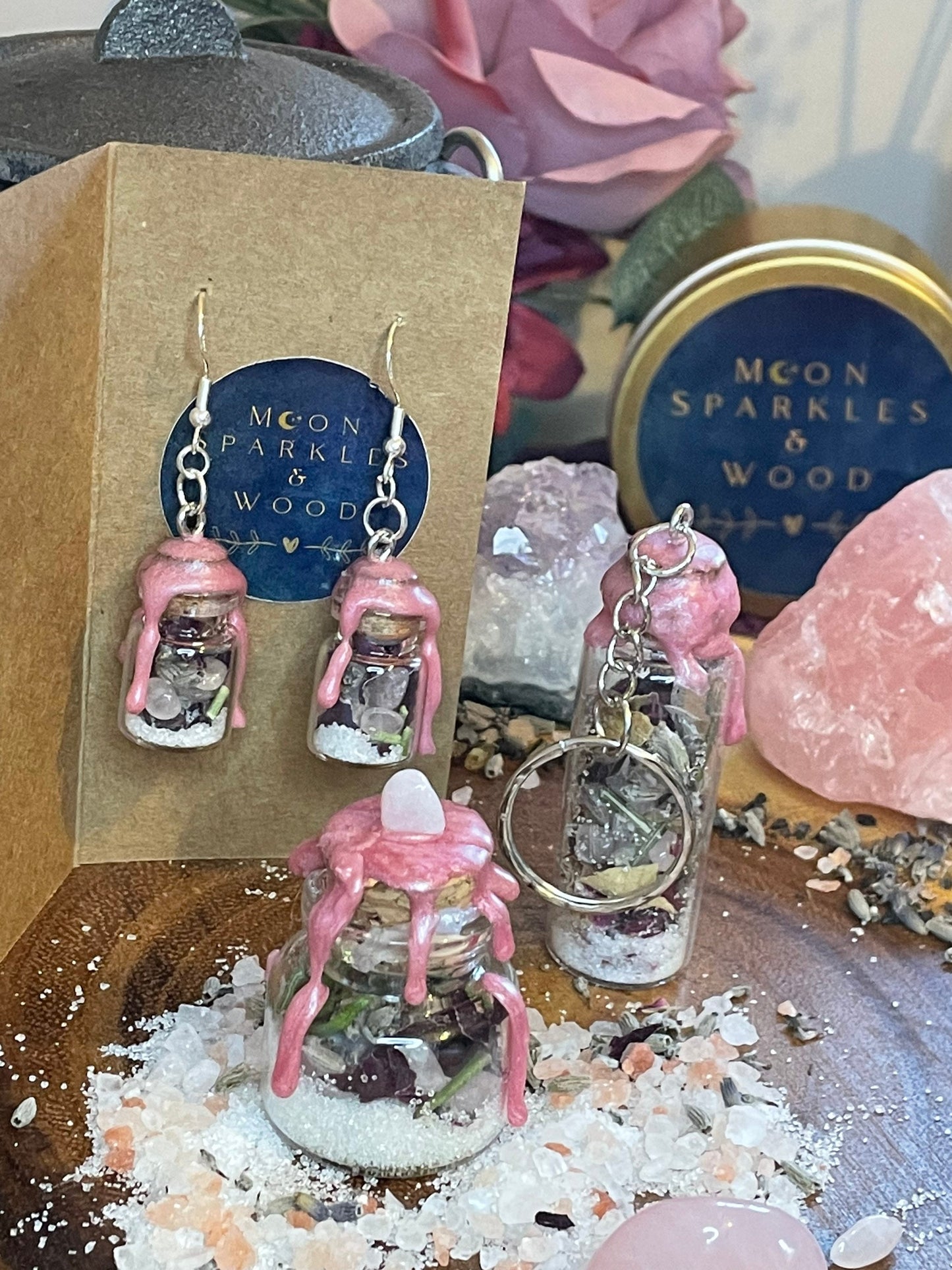 Moonlit Intentions - Keyring Jars