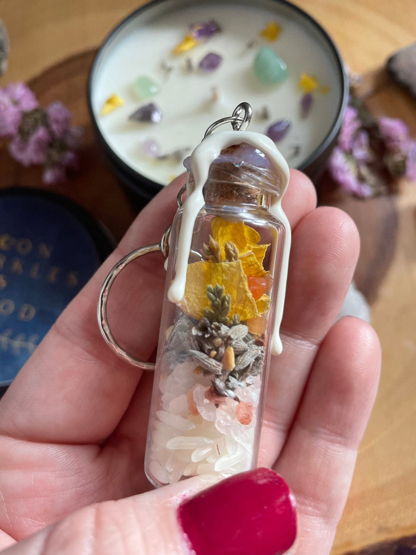 Intention jar keyring