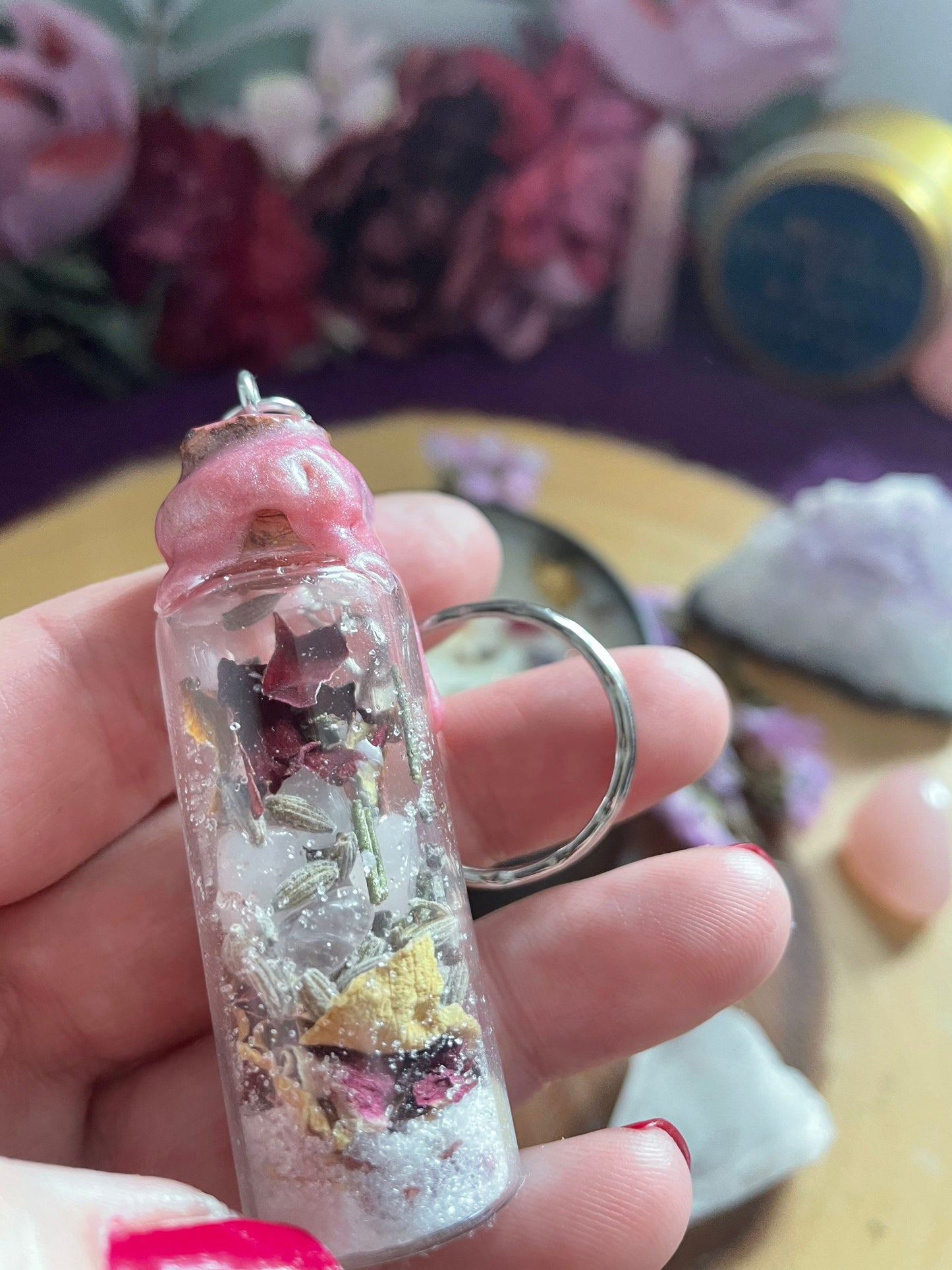 Intention jar keyring